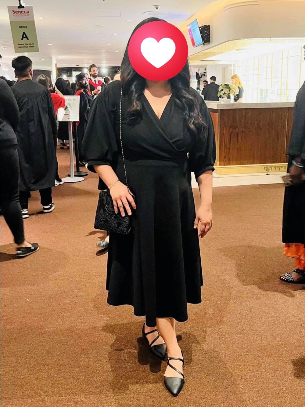 Boohoo Black Long Sleeve Dress